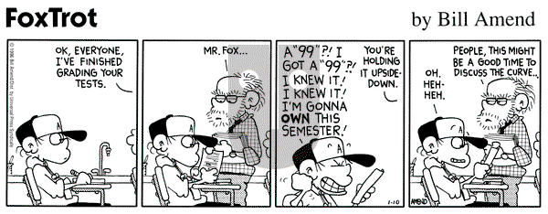 FoxTrot on Wednesday January 10, 1996 Comic Strip