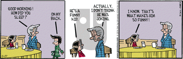 Grand Avenue on Wednesday August 27, 2014 Comic Strip