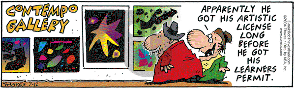 Frank and Ernest on Monday July 12, 2004 Comic Strip
