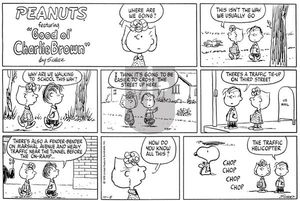 Peanuts on Wednesday October 1, 1980 Comic Strip