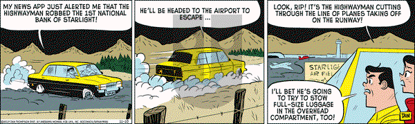 Rip Haywire on Friday November 10, 2017 Comic Strip