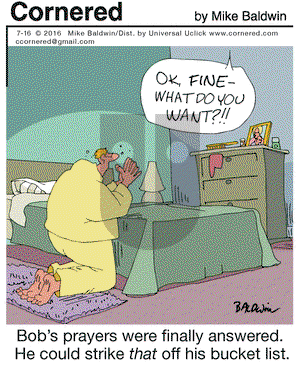 Cornered on Saturday July 16, 2016 Comic Strip