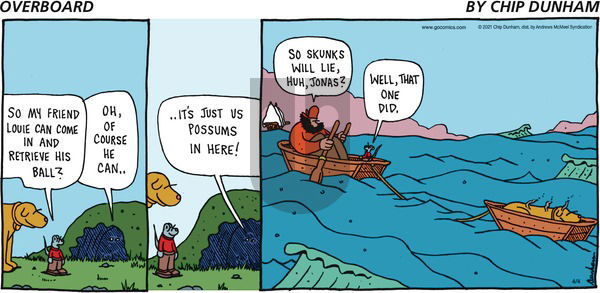 Overboard on Sunday April 4, 2021 Comic Strip