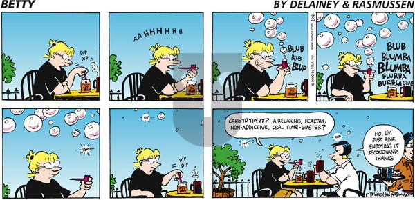 Betty on Sunday August 6, 2000 Comic Strip