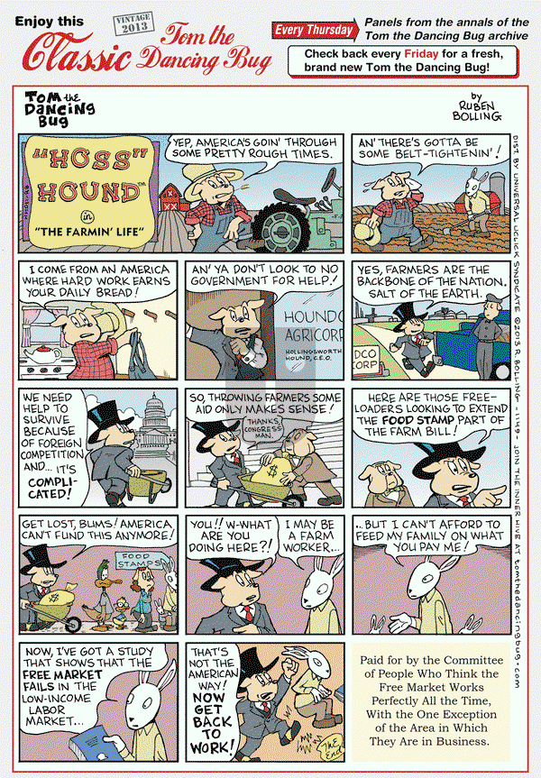 Tom the Dancing Bug on Thursday January 23, 2020 Comic Strip