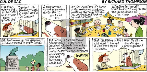 Cul de Sac on Sunday January 14, 2018 Comic Strip