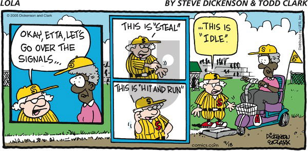 Lola on Sunday September 18, 2005 Comic Strip