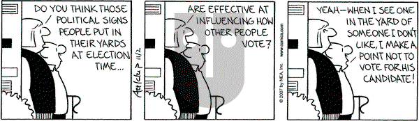 The Born Loser on Friday November 2, 2007 Comic Strip