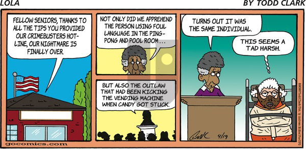 Lola on Sunday April 19, 2020 Comic Strip