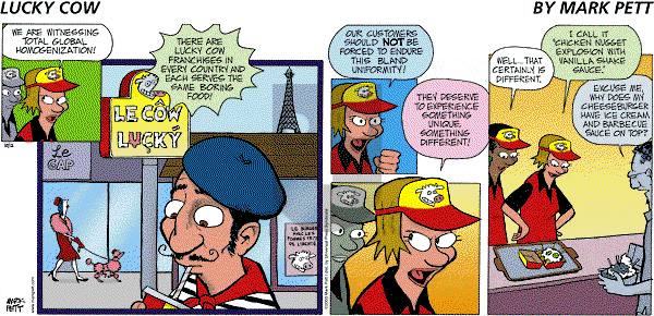 Lucky Cow on Sunday October 12, 2003 Comic Strip
