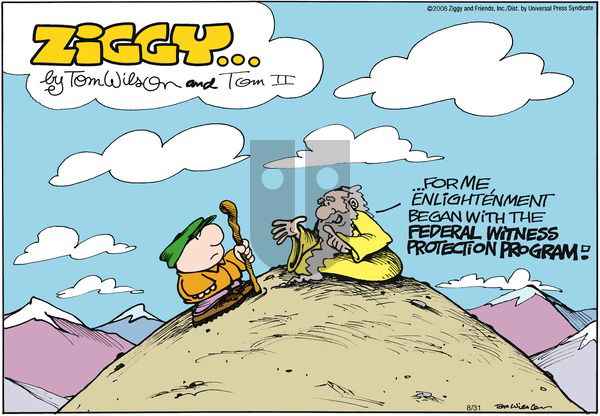 Ziggy on Sunday August 31, 2008 Comic Strip