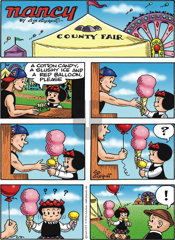 Nancy on Sunday March 11, 2018 Comic Strip