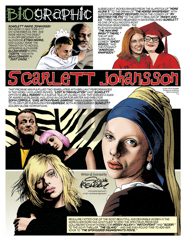 Biographic on Sunday July 16, 2006 Comic Strip