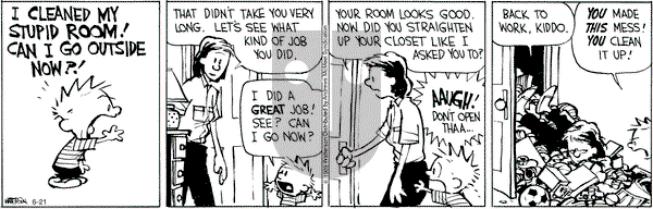 Calvin and Hobbes - Friday June 21, 2019 Comic Strip