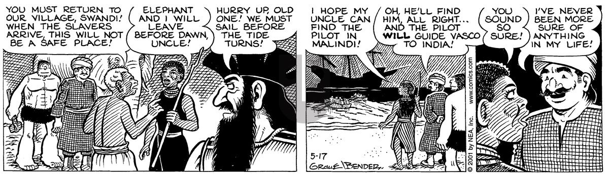 Alley Oop - Thursday May 17, 2001 Comic Strip