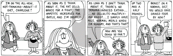 Cathy Classics on Saturday November 18, 1995 Comic Strip