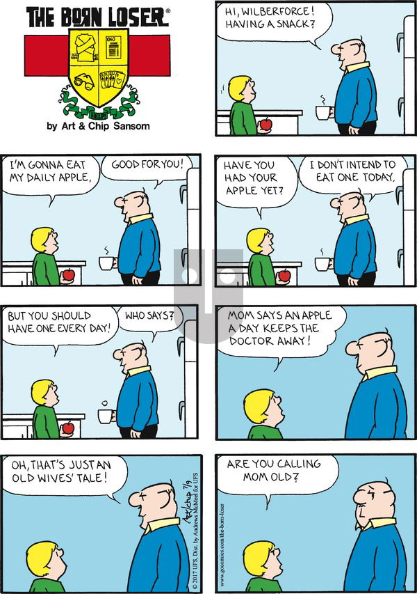 The Born Loser on Sunday July 9, 2017 Comic Strip