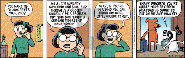 Pooch Cafe on Friday March 16, 2018 Comic Strip