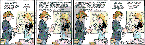 Doonesbury on Wednesday November 18, 2015 Comic Strip