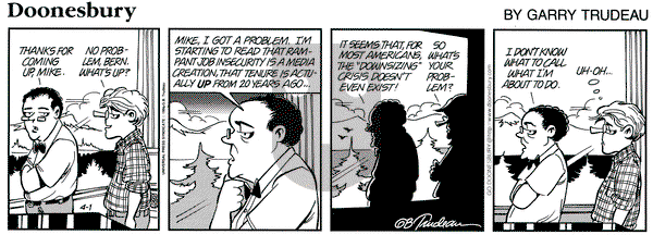 Doonesbury on Monday April 1, 1996 Comic Strip
