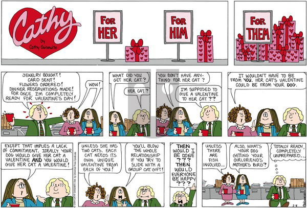 Cathy Classics on Sunday February 8, 2004 Comic Strip