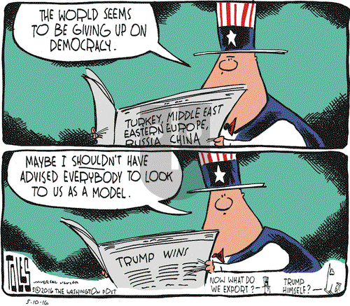 Tom Toles on Tuesday May 10, 2016 Comic Strip