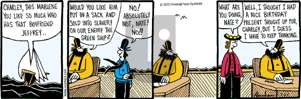 Overboard on Thursday July 25, 2002 Comic Strip