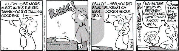 Drabble on Saturday June 28, 1997 Comic Strip
