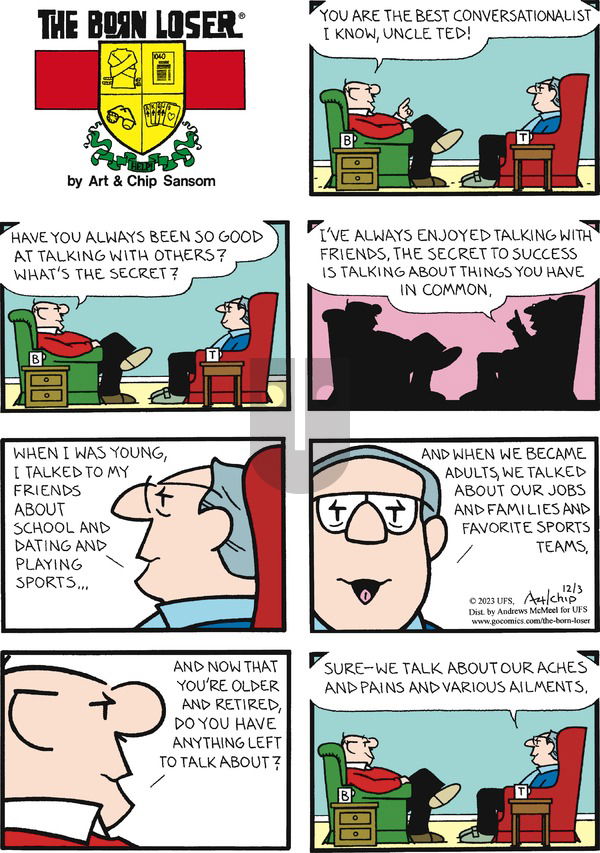 The Born Loser - Sunday December 3, 2023 Comic Strip