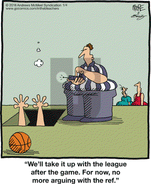 In the Bleachers on Thursday January 4, 2018 Comic Strip