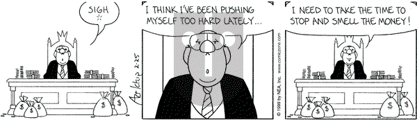 The Born Loser on Thursday February 25, 1999 Comic Strip