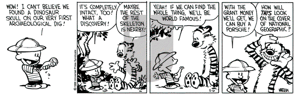 Calvin and Hobbes on Friday May 6, 1988 Comic Strip