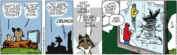 Over the Hedge on Thursday February 18, 2010 Comic Strip