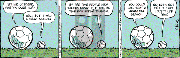 Cleats - Friday November 5, 2004 Comic Strip