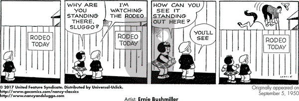 Nancy Classics on Tuesday September 5, 2017 Comic Strip