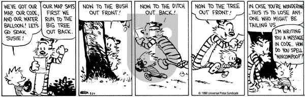 Calvin and Hobbes on Friday August 24, 1990 Comic Strip