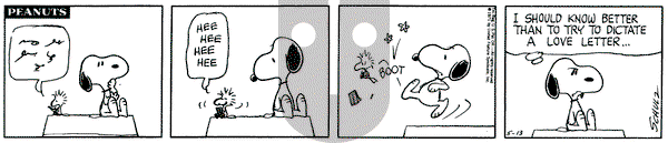 Peanuts on Thursday May 13, 1971 Comic Strip
