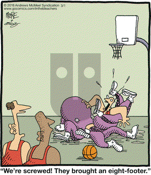 In the Bleachers on Thursday March 1, 2018 Comic Strip