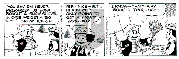 Nancy on Friday February 19, 1999 Comic Strip