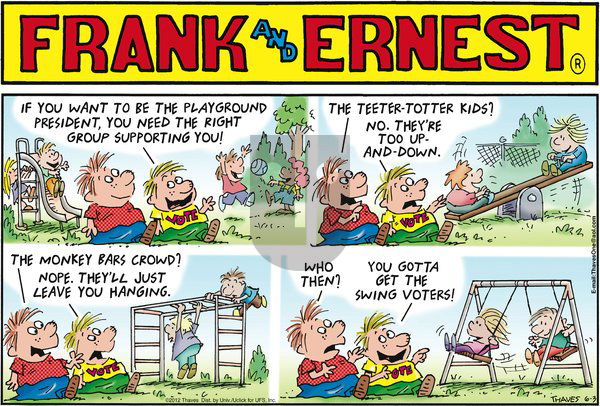 Frank and Ernest on Sunday June 3, 2012 Comic Strip