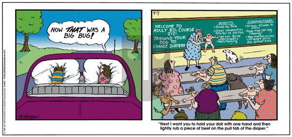Close to Home on Sunday April 7, 1996 Comic Strip