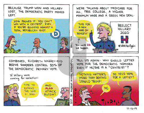 Ted Rall on Wednesday November 13, 2019 Comic Strip