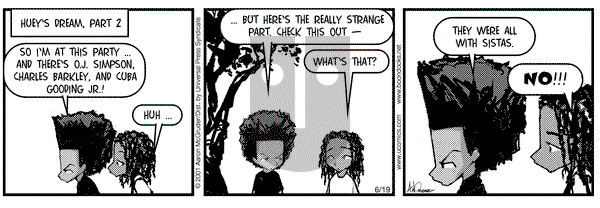 The Boondocks on Tuesday June 19, 2001 Comic Strip