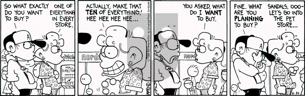 FoxTrot on Wednesday June 30, 1993 Comic Strip