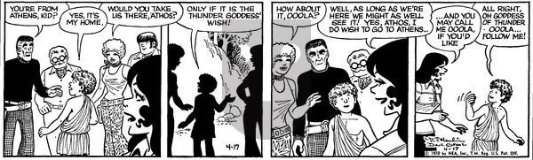 Alley Oop on Friday April 17, 1970 Comic Strip