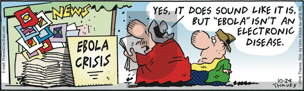 Frank and Ernest on Friday October 24, 2014 Comic Strip