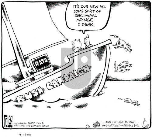 Tom Toles on Thursday September 14, 2000 Comic Strip