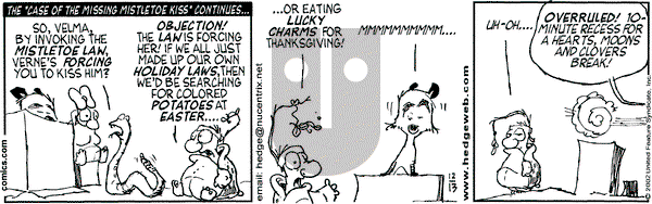Over the Hedge on Friday December 13, 2002 Comic Strip
