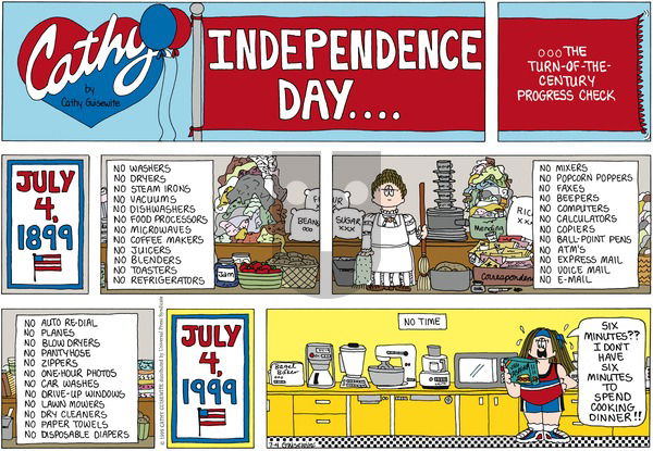 Cathy Classics on Sunday July 4, 1999 Comic Strip