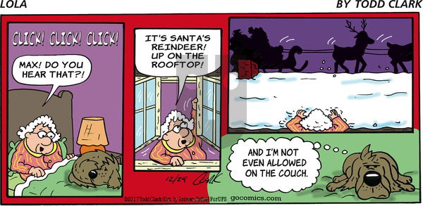Lola on Sunday December 24, 2017 Comic Strip